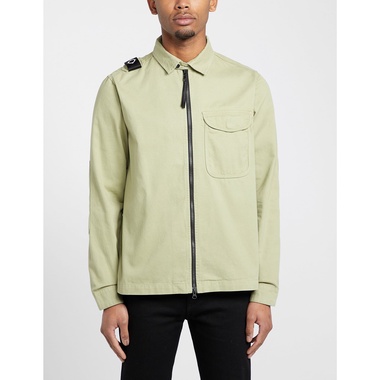 Green MA.STRUM Mens Zip Up Overshirt - Get The Label
